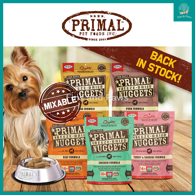 [Primal Canine] Freeze-Dried Nuggets for Dogs (2 for $119.90)