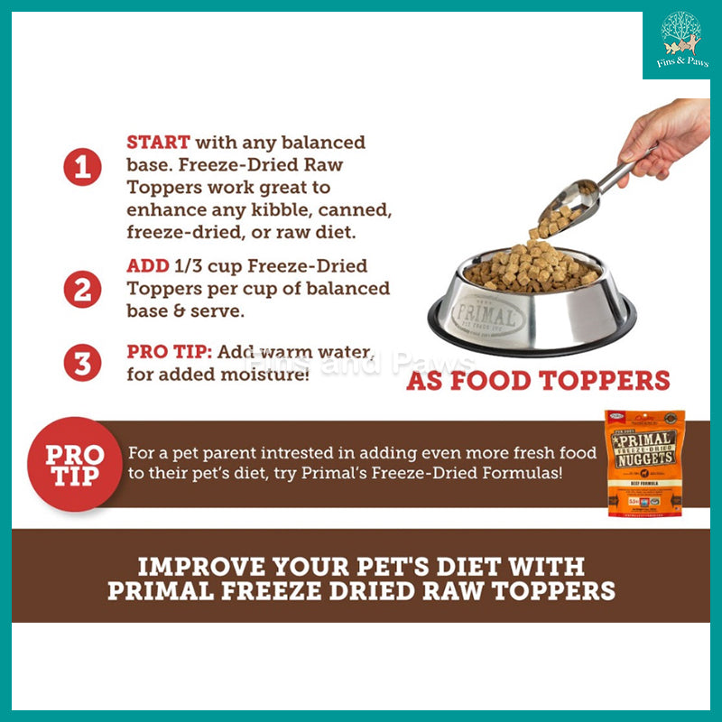 Primal Cupboard Cuts Freeze Dried Cat & Dog Food Topper
