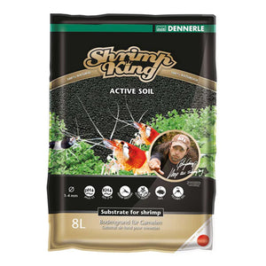 [Dennerle] Shrimp King Active Soil 1-4mm 4L / 8L for Health and Growth of Freshwater low pH Shrimps