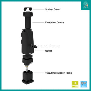 [Aquacraftsman] OIL-FREE Surface Oil Skimmer and Circulation Pump for Aquarium Fish Tank