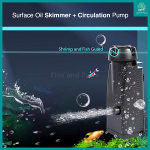 [Aquacraftsman] OIL-FREE Surface Oil Skimmer and Circulation Pump for Aquarium Fish Tank
