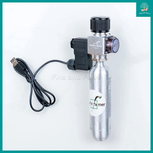 [Aquatic Farmer] Petite CO2 Regulator with Solenoid Valve and Bubble Counter (Face Up)
