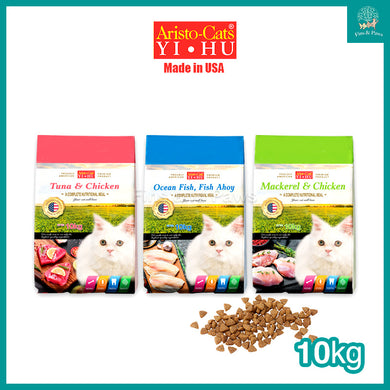 [Aristocats] Cat Premium Dry Food Kibbles 10kg (Tuna & Chicken, Mackerel & Chicken, Ocean Fish & Fish Ahoy)