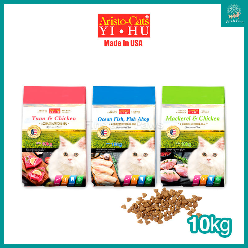 [Aristocats] Cat Premium Dry Food Kibbles 10kg (Tuna & Chicken, Mackerel & Chicken, Ocean Fish & Fish Ahoy)
