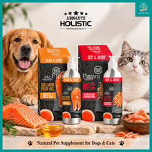 Load image into Gallery viewer, [Absolute Holistic] Fresh Caught Arctic Krill Oil / Wild Salmon Fish Oil Natural Pet Supplement for Cats &amp; Dogs 250ml