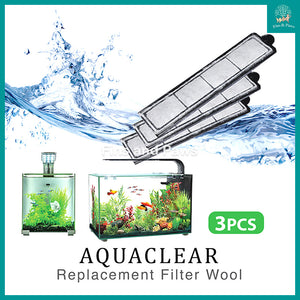 [Aquasyncro] 3pcs Replacement Filter Wool for Aquaclear Designer Fish Tank