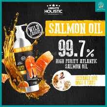 Load image into Gallery viewer, [Absolute Holistic] Wild Salmon Fish Oil Natural Pet Supplement for Cats &amp; Dogs 250ml