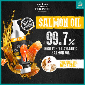 [Absolute Holistic] Wild Salmon Fish Oil Natural Pet Supplement for Cats & Dogs 250ml
