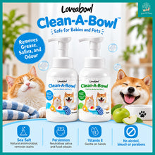 Load image into Gallery viewer, [Loveabowl] Clean-A-Bowl Pet-Safe Multi-Purpose Foam Wash 500ml | Dog Cat Bowl, Toy &amp; Fabric Cleaner | Baby Safe | Removes Saliva Odour Stain
