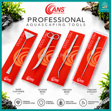 Load image into Gallery viewer, [ANS] PRO Aquascaping Tools for Planted Aquarium Tanks (Sand Flattener / Scissor Bend / Tweezer Bend / Tweezer Straight)