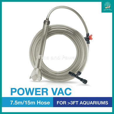 [Resun] Power Vac 2-in-1 Siphon Cleaner and Water Change Hose for Large Aquarium Fish Tanks (more than 3ft)