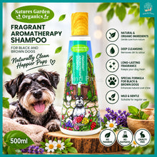 Load image into Gallery viewer, [Natures Garden] Fragrant Aromatherapy Dog Shampoo For Black And Brown Dogs 500ml