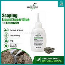 Load image into Gallery viewer, [Aquatic Farmer] Aquarium Hardscape Scaping Liquid Super Glue 50g with Contact Filler