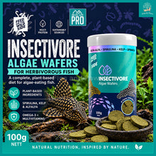 Load image into Gallery viewer, Bioscape Insectivore Algae Wafers 100g – Fish Food for Herbivorous Fish, Plecos and other Algae-eating Catfish