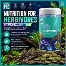 Load image into Gallery viewer, Bioscape Insectivore Algae Wafers 100g – Fish Food for Herbivorous Fish, Plecos and other Algae-eating Catfish