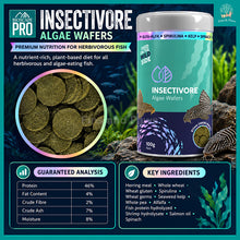 Load image into Gallery viewer, Bioscape Insectivore Algae Wafers 100g – Fish Food for Herbivorous Fish, Plecos and other Algae-eating Catfish