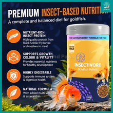 Load image into Gallery viewer, [Bioscape] Insectivore Goldfish Sinking Pellets Fish Food 150g (Made in Europe) – Ideal for Goldfish, Fancy Goldfish, including Oranda, Ranchu and Ryukin