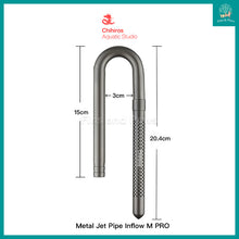 Load image into Gallery viewer, [Chihiros] Inflow Outflow Pro Metal Jet Pipe M / L (Aquarium Inlet and Outlet Pipe)