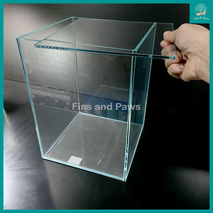 [Crystal] 22x22x30cm Crystal Glass Tank with Removable Fully Covered Glass Lid (Suitable for Terrarium, Plants, Wabi-Kusa, Moss, Opae Ula Shrimp, etc)