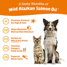 Load image into Gallery viewer, [Zesty Paws] Pure Wild Alaskan Salmon Oil for Cats and Dogs | Skin &amp; Coat Supplement Shiny Coat Food Topper