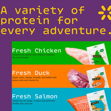 Load image into Gallery viewer, [Happi Skippi] Just Freeze-dried Treat for Cats and Dogs 10g (Crunchy Chicken Salmon Duck Functional Raw Treat Topper Mixer)