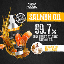 Load image into Gallery viewer, [Absolute Holistic] Fresh Caught Arctic Krill Oil / Wild Salmon Fish Oil Natural Pet Supplement for Cats &amp; Dogs 250ml