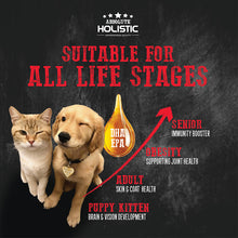 Load image into Gallery viewer, [Absolute Holistic] Fresh Caught Arctic Krill Oil / Wild Salmon Fish Oil Natural Pet Supplement for Cats &amp; Dogs 250ml