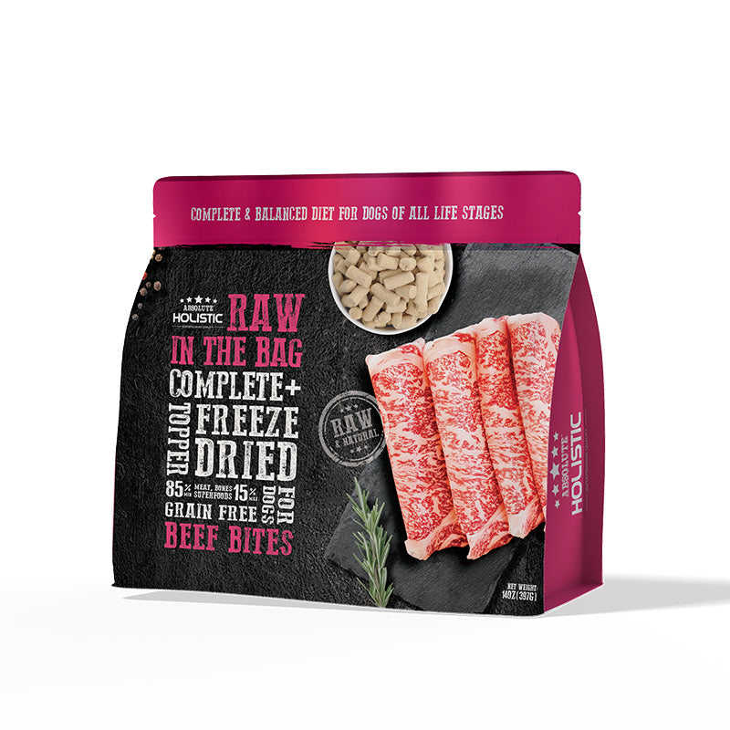 [Absolute Holistic] Raw in the Bag Complete Freeze Dried Dog Food 14oz (397g)
