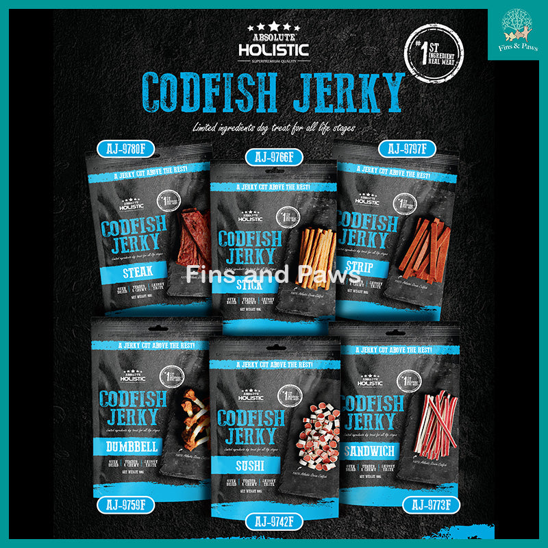 [Absolute Holistic] Grain Free Jerky Dog Treats 100g - Air Dried Recipe