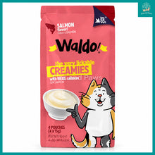 Load image into Gallery viewer, [Waldo] Creamy Puree Cat Treats 60g (4 x 15g Sachets)