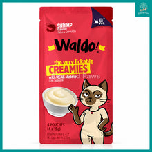 Load image into Gallery viewer, [Waldo] Creamy Puree Cat Treats 60g (4 x 15g Sachets)