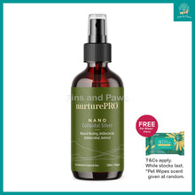 Load image into Gallery viewer, [Nurture Pro] (Free Pet Wipes) NANO Colloidal Silver Spray for Dogs &amp; Cats (Wounds, Natural Healing, Antibacterial, Antimicrobial, Antiviral)