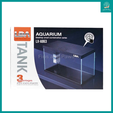 [LDA] Desktop Glass Aquarium Tank LX-A863 (with LED Lights and Filter)