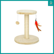 Load image into Gallery viewer, [Cuddly Paws] Mini Cat Scratch Tower with Cat Toy (Diameter L30 x H35.5cm)
