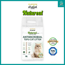 Load image into Gallery viewer, [Platinum Choice] Natureal Antimicrobial Tofu Cat Litter 8L (Bundle of 6). Anti Odor, Anti-Ammonia.