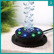 Load image into Gallery viewer, [Nubios] LED Aquarium Air Stone for 20-40cm Tanks - Automatic Color Changing LED