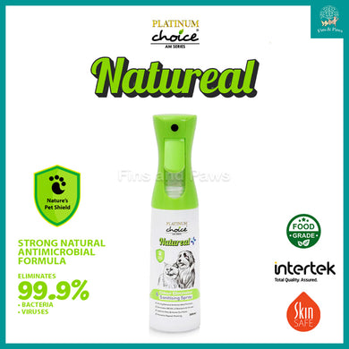 [Platinum Choice] NATUREAL Odour Eliminator and Sanitising Spray 300ml for Dog, Cats and Small Animals