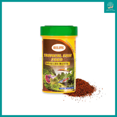 [Relive] Tropical Fish Granule Fish Food suitable for Guppies, Tetras, Platy, small fishes etc