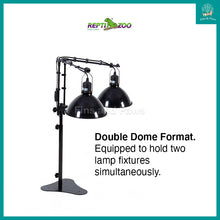 Load image into Gallery viewer, [ReptiZoo] LH009D 2-in-1 Dual Dome Lamp Stand (Clip or Standing Bracket) for Turtle, Reptile or Terrarium