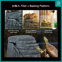 Load image into Gallery viewer, [ReptiZoo] 2-in-1 Turtle Filter Basking Platform Suitable for Terrapins. Frogs and other Amphibians - GLB09(RF01-B35)
