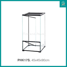 Load image into Gallery viewer, [ReptiZoo] Crystal Glass TALL Terrarium / Paludarium Tank with Drainage for Crab, Reptile, Insects and Plants