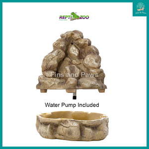 [Reptizoo] Reptile Waterfall Ornament suitable for Terrarium Water Dish and Humidity
