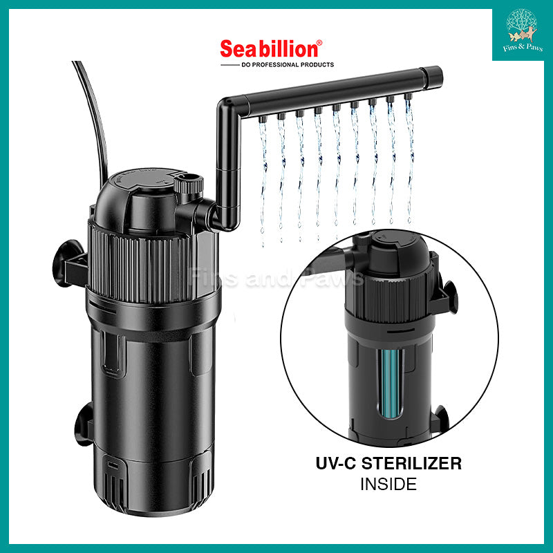 [Seabillion] HCF Internal Filter for Aquarium with UVC Sterilizer for 45cm - 60cm Tanks