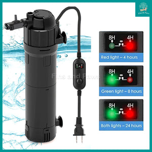 [Seabillion] HCF Internal Filter for Aquarium with UVC Sterilizer for 45cm - 60cm Tanks