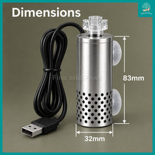 Load image into Gallery viewer, [Wyin Aqua] SteelFlow Stainless Steel USB Surface Skimmer for Aquarium - Removes Surface Oil
