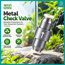 Load image into Gallery viewer, [Wyin Aqua] Metal Check Valve 6mm for Aquarium – Aluminum Alloy Aquarium Check Valve (Suitable for Airtube and CO2 Tube)