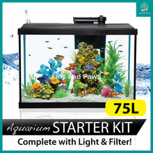 Load image into Gallery viewer, [Resun] 75L Grand Starter Aquarium Fish Tank complete with LED Lights and Filter