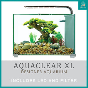 [Aquasyncro] Aquaclear XL Designer Aquarium Fish Tank (with LED Lights and Filter)