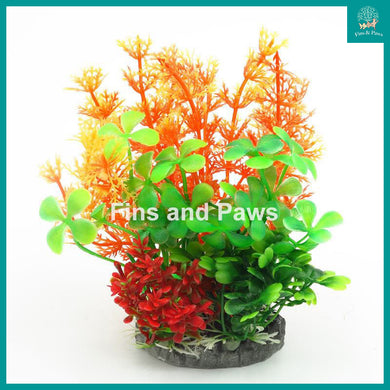 [Acquanova] Tropical Paradise Aquarium Plastic Plants (9x6.5x15cm)