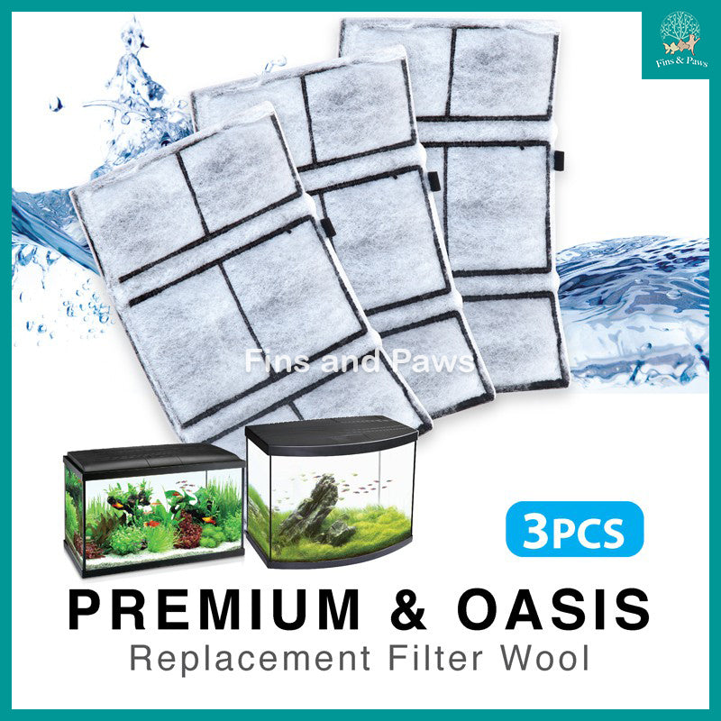 [Resun] 3pcs Replacement Filter Wool for RIPPLES, OASIS, CLEARCUBE and GF400 Filter